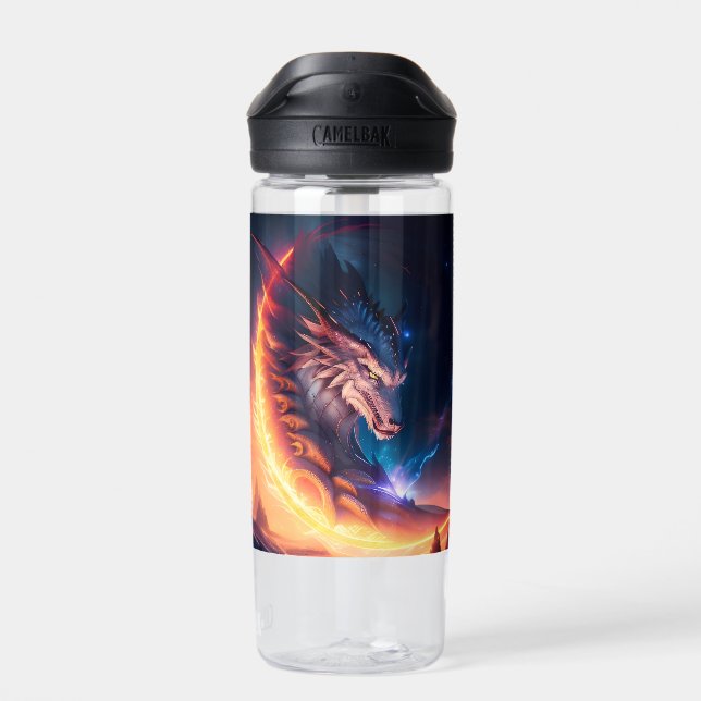 Dragon Scape Feuernacht Trinkflasche (Rückseite)