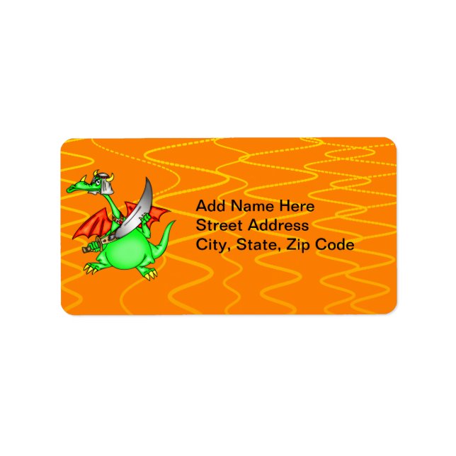 Dragon Sheik Adressaufkleber (Vorne)