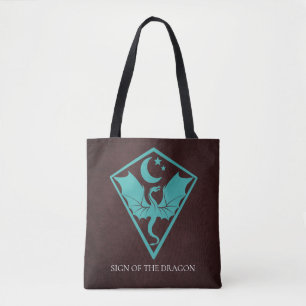 Dragon Sigil mit benutzerdefiniertem Text Tasche