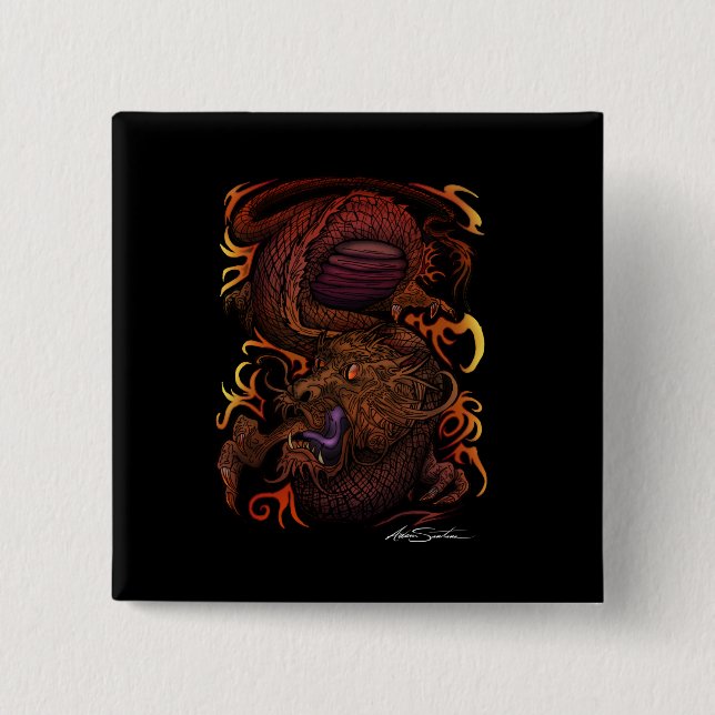Dragon (Signature-Design) Button (Vorderseite)