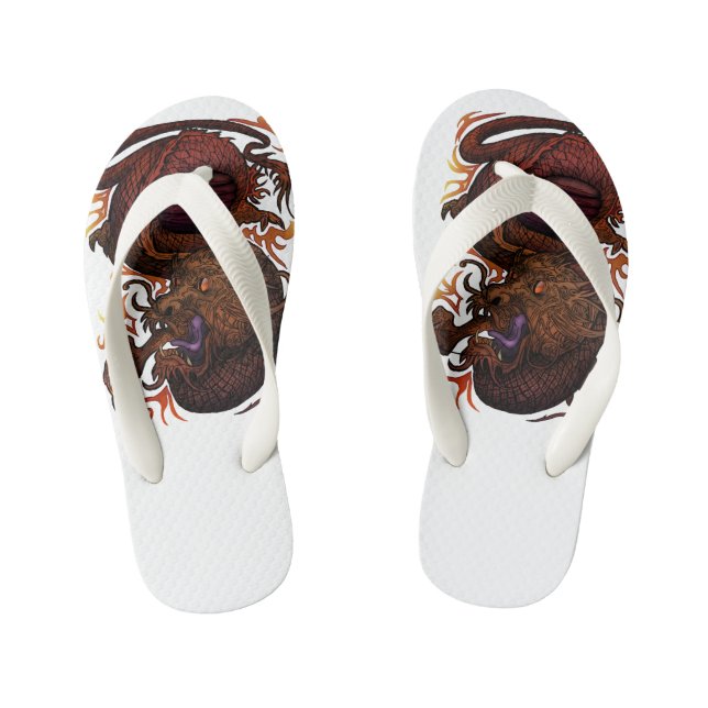 Dragon (Signature-Design) Kinderbadesandalen (Fußbett)