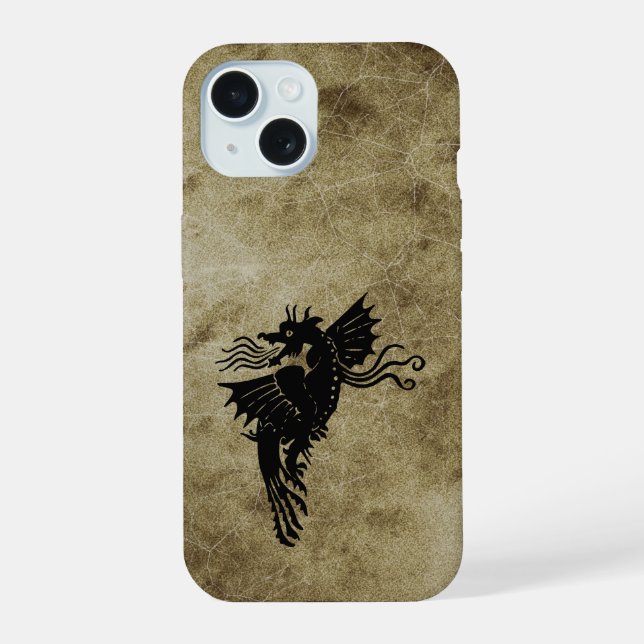 Dragon Silhouette Spirit Animal Totem Emblem (Verso)