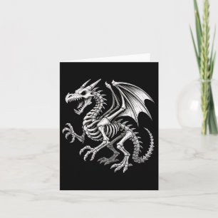 Dragon Skeleton Halloween Fantasy Boys Girls Kinde Karte