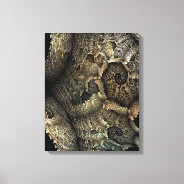 Dragon Skin Fraktal Art Leinwanddruck (Vorderseite)