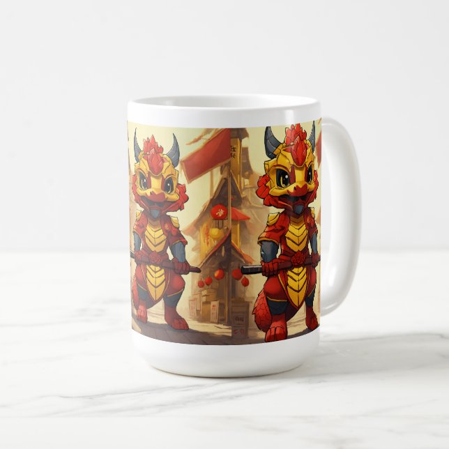 Dragon Skull-Tasse Kaffeetasse (VorderseiteRechts)
