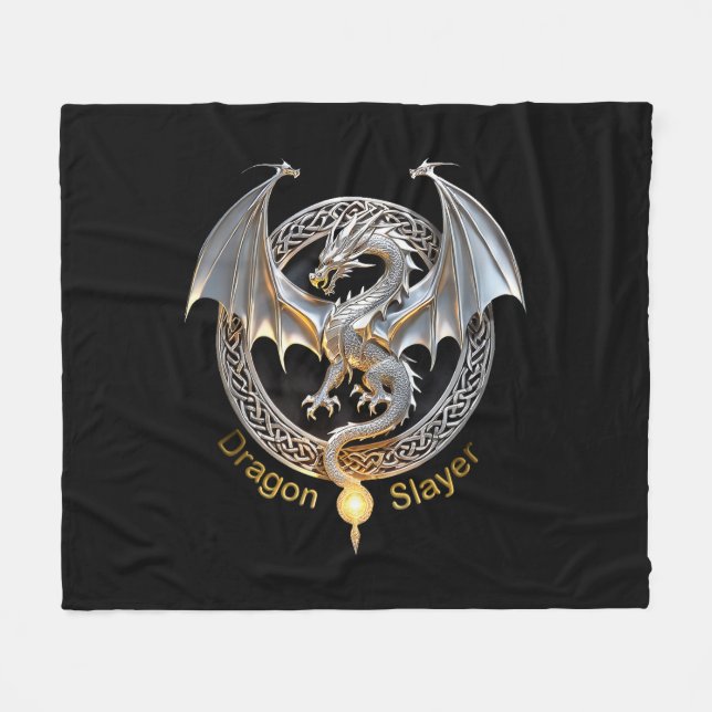Dragon Slayer Fleecedecke (Vorderseite (Horizontal))