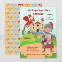 Dragon Slayer Knight Boy Birthday Party