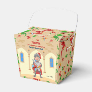 Dragon Slayer Knight Boy Birthday Party Geschenkschachtel