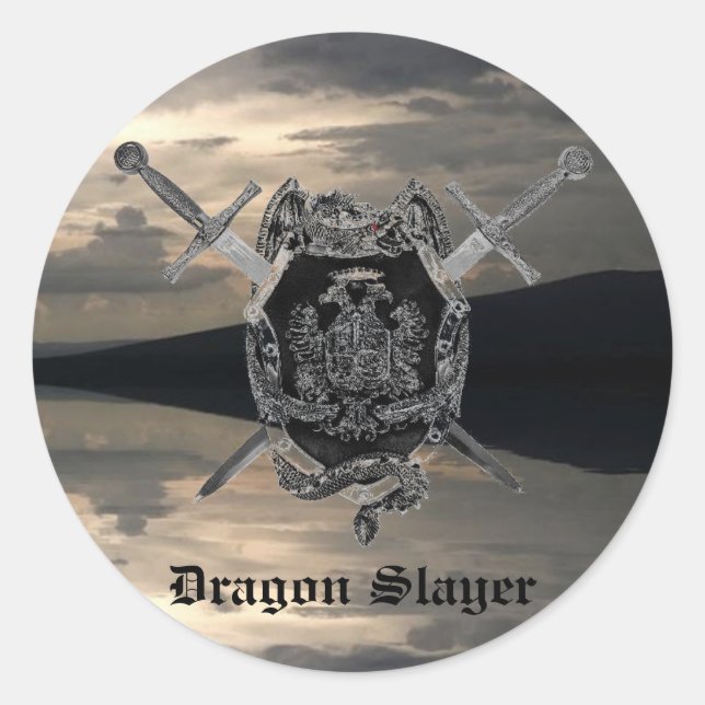 Dragon Slayer Sticker (Vorderseite)