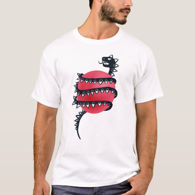 Dragon Snake Goth T-Shirt (Vorderseite)