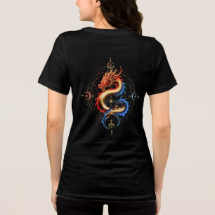 Dragon Soul Golden Mystischer Drache Luxus Damen  Tri-Blend Shirt