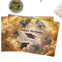 Dragon Species Fun Fantasy Personalisiert Geburtst