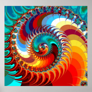 Dragon Spiral Poster