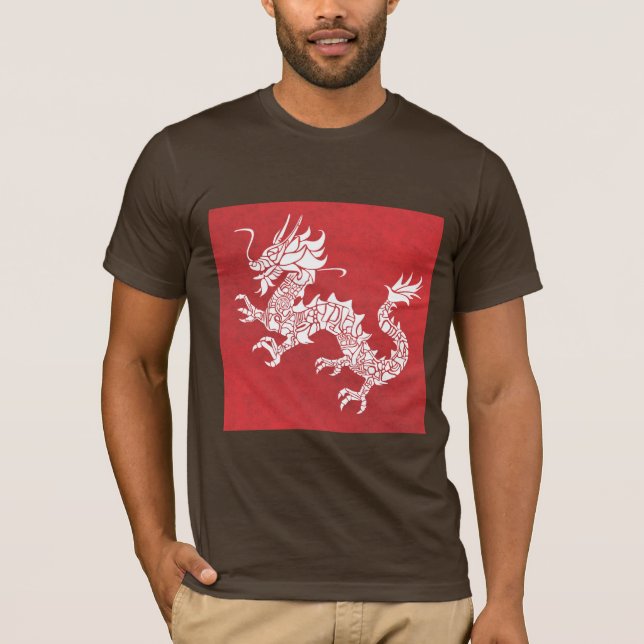 Dragon Spirit Animal Totem Emblem T-Shirt (Vorderseite)