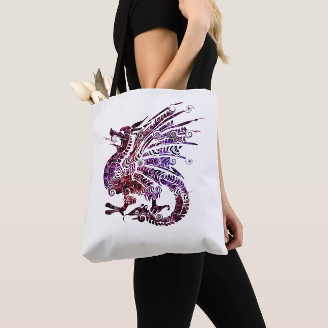 Dragon Spirit Animal Totem Emblem Tasche (Von Nahem)