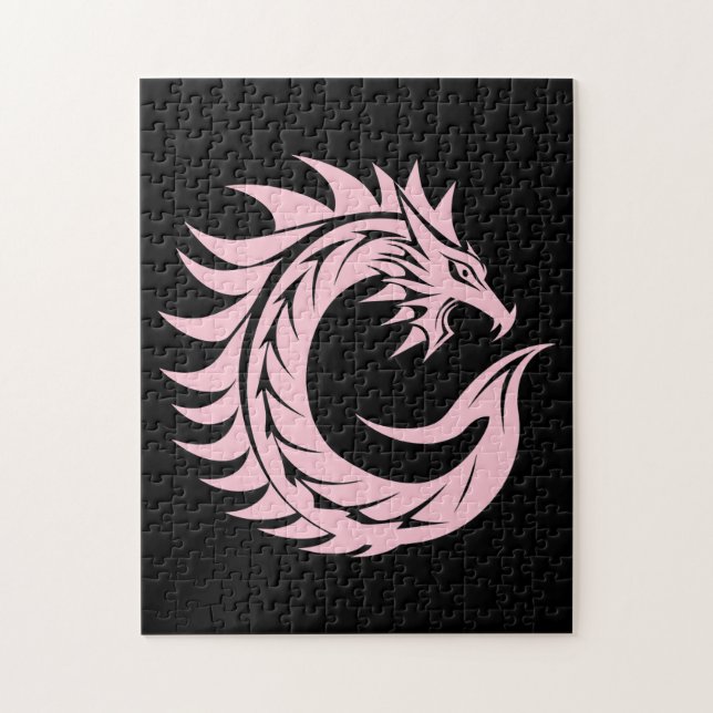 Dragon Styled Letter C, Dragon Alphabet, Monogram (Vertikal)