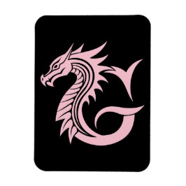 Dragon Styled Letter G, Dragon Alphabet, Monogram Magnet