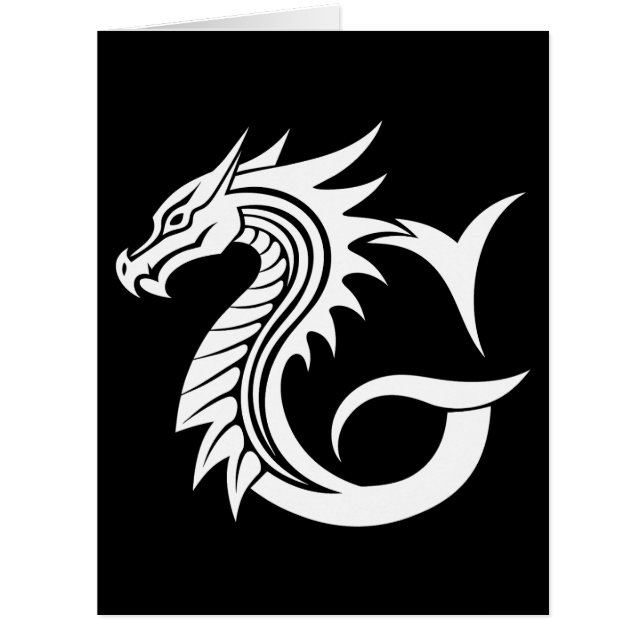 Dragon Styled Letter G, Dragon Alphabet, Monogramm (Vorderseite)