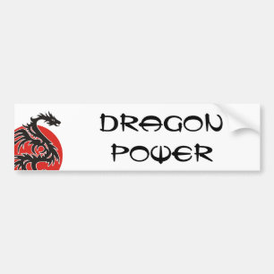 Dragon Sun - Schwarz-Weiß + Ihre Ideen Autoaufkleber