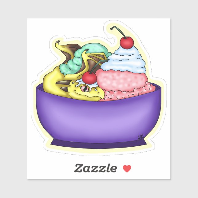 Dragon Sundae Sticker (Feuille)