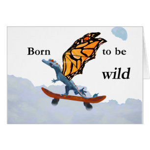 Dragon sur la planche à roulettes