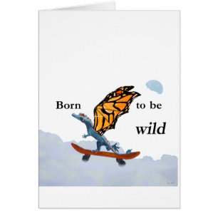 Dragon sur la planche à roulettes