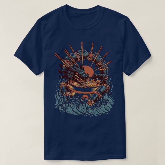 Dragon Sushi Ramen T-Shirt (Design vorne)