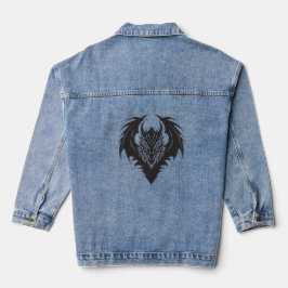 dragon symbol denim jacket jeansjacke
