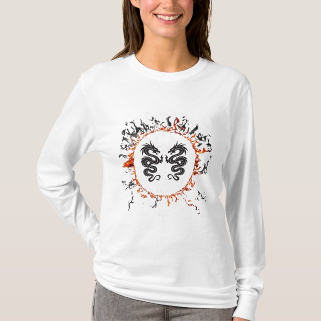 Dragon T - Shirt, Frauengeschenk, Frauengeschenk T-Shirt (Vorderseite)