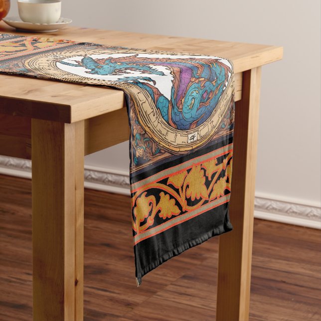 Dragon Table Runner Kurzer Tischläufer (Beispiel)