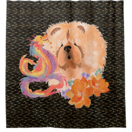 DRAGON-TALEZ Jahr des Drachen Duschvorhang