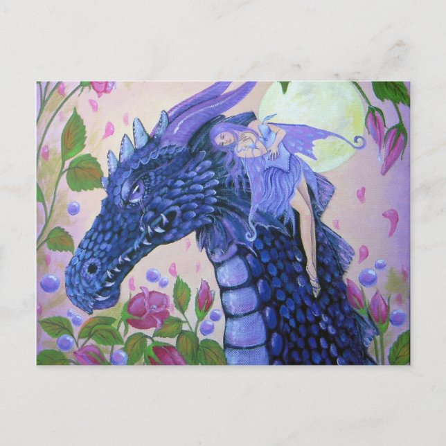 Dragon Tars von Fantasy Artist Lori Karels Postkarte (Vorderseite)