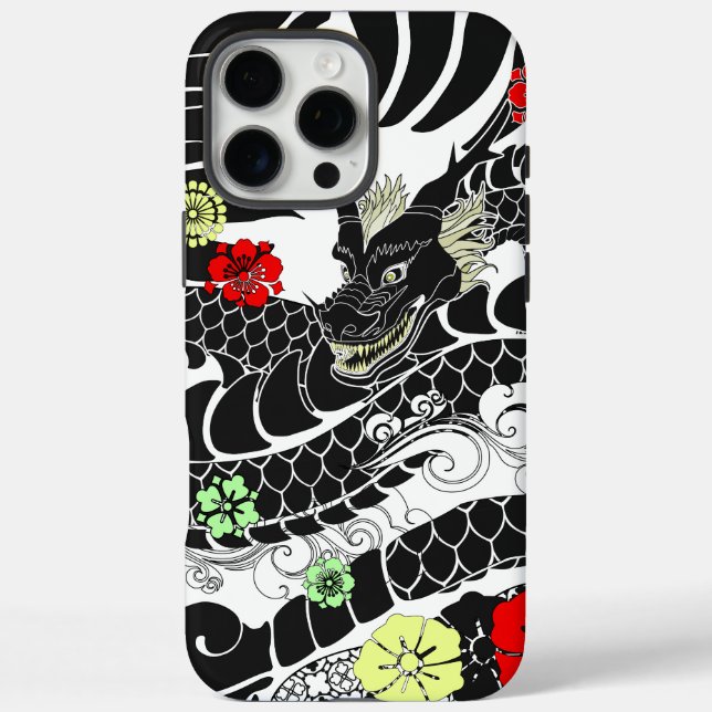 Dragon Tattoo iPhone 16 Pro Max Hülle (Rückseite)