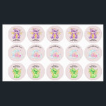 Dragon Themed Baby Shower Labels Etiketten<br><div class="desc">Dragon Themed Baby Shower Labels. Customizable text for every row. Cute whimsical little dragons.</div>