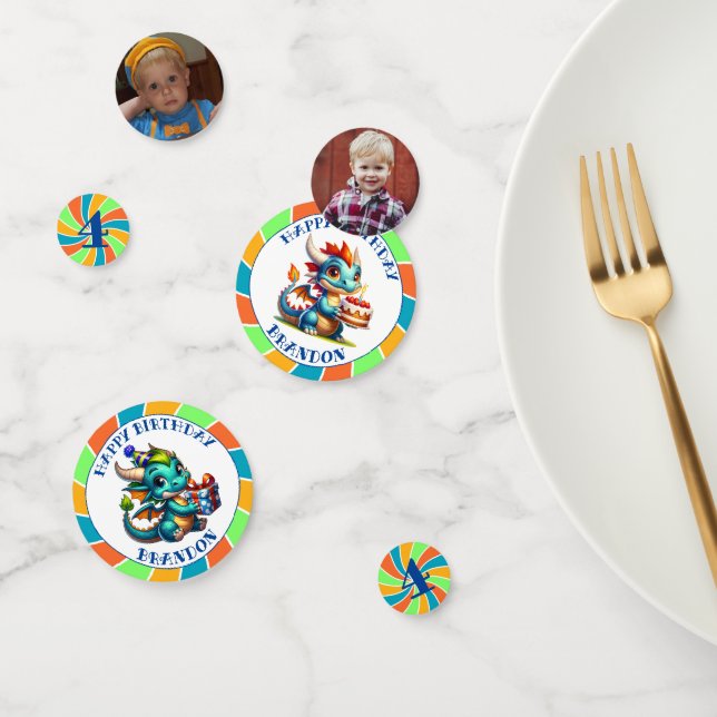 Dragon Themed Boys Geburtstagsparty Konfetti (Gruppe)