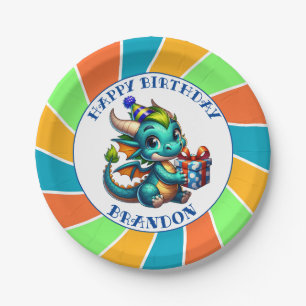 Dragon Themed Boys Geburtstagsparty Pappteller