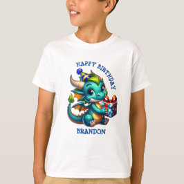 Dragon Themed Personalisiert Birthday Boy T-Shirt