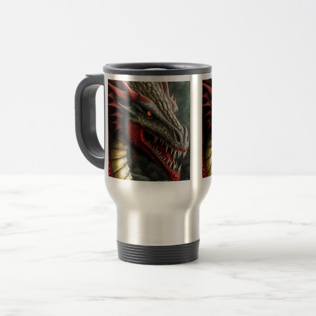 Dragon Travel/Pendlerfahrten, 15 oz Reisebecher (Vorderseite Links)