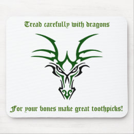 Dragon Tread vorsichtig Maus Pad Mousepad