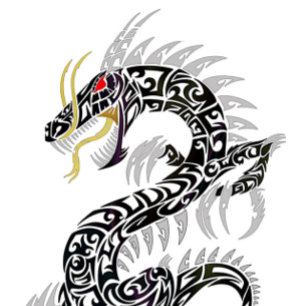 Dragon Tribal Twin Skateboard