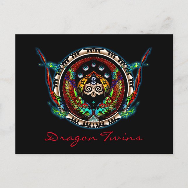 Dragon Twins Postkarte (Vorderseite)