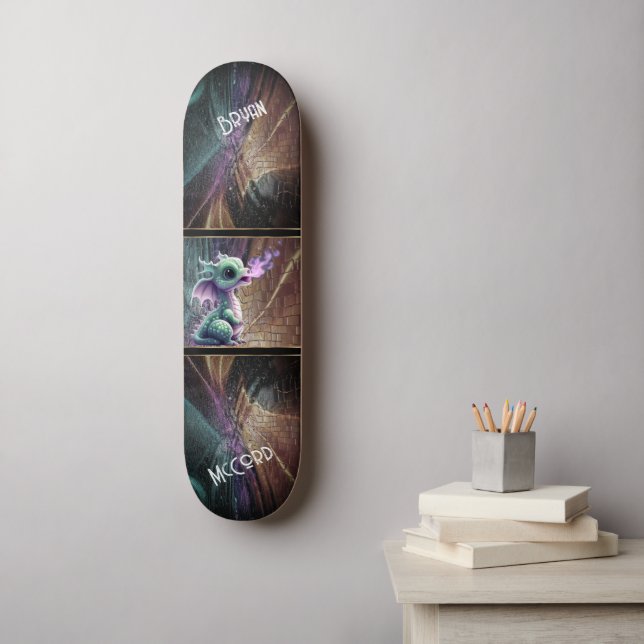 Dragon und Dungeon Skateboard (Wandkunst)