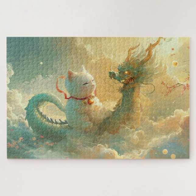 Dragon und Lucky Cat (Horizontal)