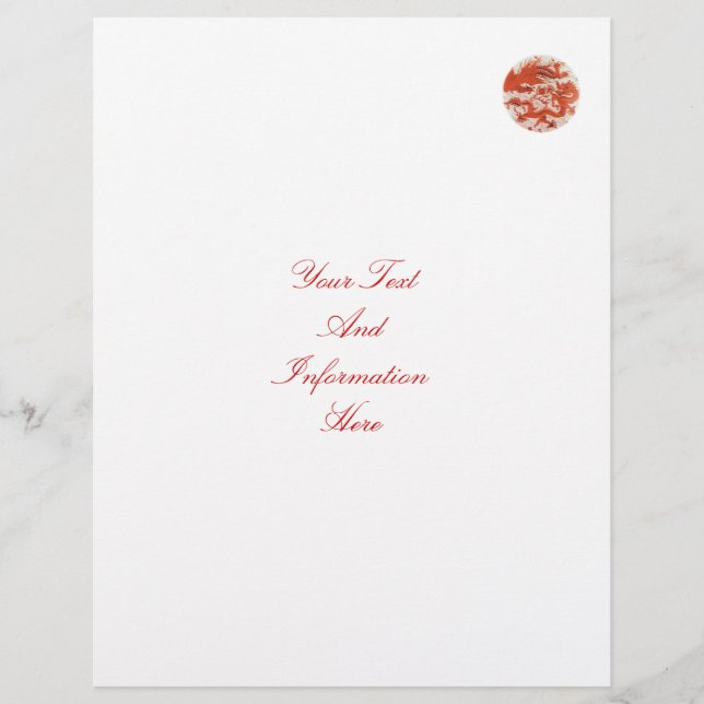 Dragon und Phoenix-Flyer Flyer (Vorne)