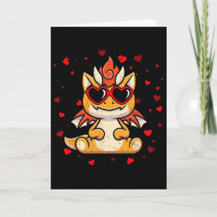 Dragon Valentinstag Sungles Herz Süße Liebende  Karte