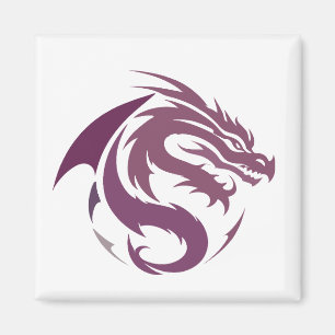 Dragon Vector Art Animal Modern Urban City Grafik Magnet