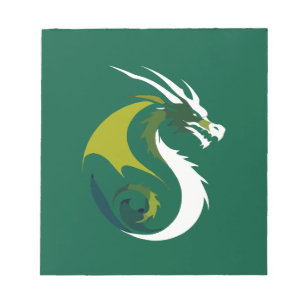 Dragon Vector Art Animal Modern Urban City Grafik Notizblock