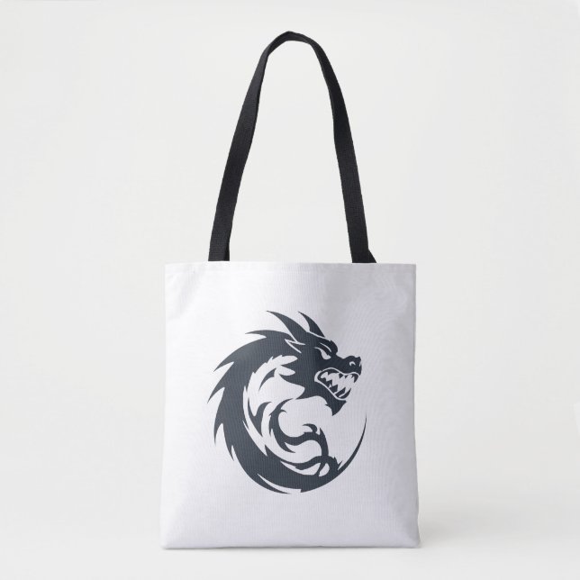 Dragon Vector Art Animal Modern Urban City Grafik Tasche (Vorderseite)