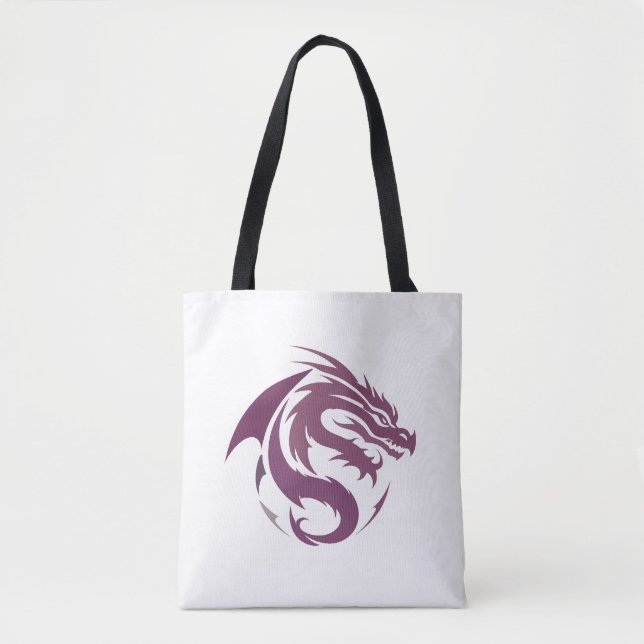 Dragon Vector Art Animal Modern Urban City Grafik Tasche (Vorderseite)