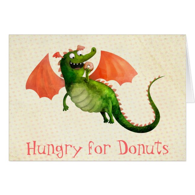 Dragon vert avec le beignet (Devant horizontal)